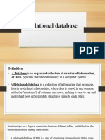 Slide 2 - Relational Database