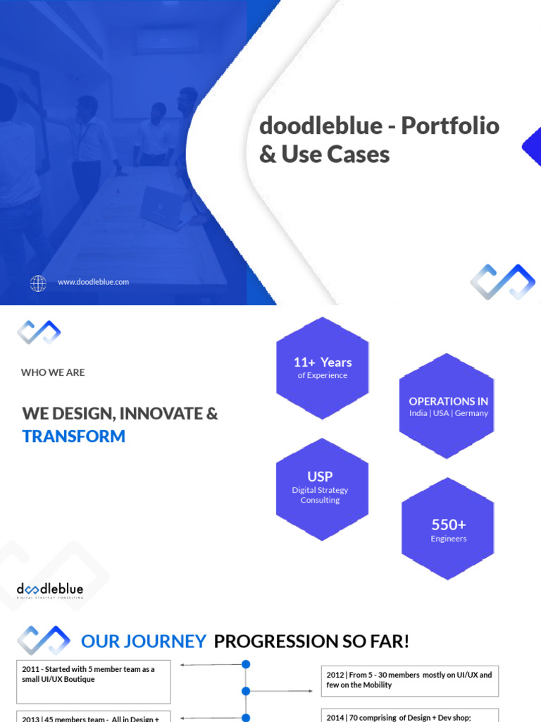 Doodleblue - Portfolio & Use Cases - 2023 | PDF | Project Management ...