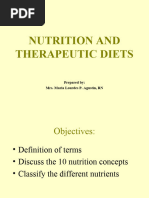 Nutrition and Diet Therapy