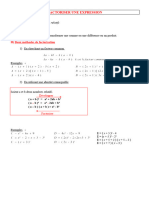 13 Cours Factoriser Une Expression