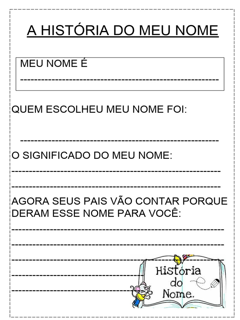 A História Do Meu Nome | PDF