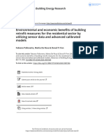 Environmental and Economic Benefits of Building Retrofit Measures For The Residential Sector by Utilizing Sensor Data and Advanced Calibrated Models