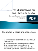 Generos Discursivos en Libros de Texto