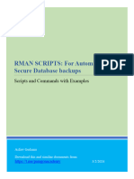 Rman Scripts For Automated Backup