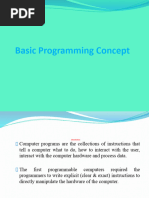 L1. Basic Programming Concepts