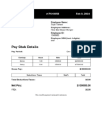 Payslip in Dollar