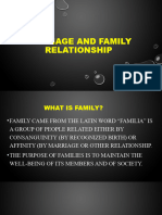 Marriage and Family Relationship - 092618
