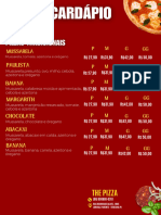 Cardápio de Pizza Moderno Neon Preto Amarelo Menu - PDF 01