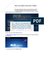 Cara Mengatasi Sim Card Tidak Terbaca BCA Mobile Android