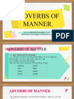 Adverbs of Manner