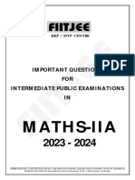 Senior Maths Iia Ipe Imp Q.bank 2023-2024