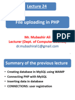 Lect 24 File Uploading in PHP