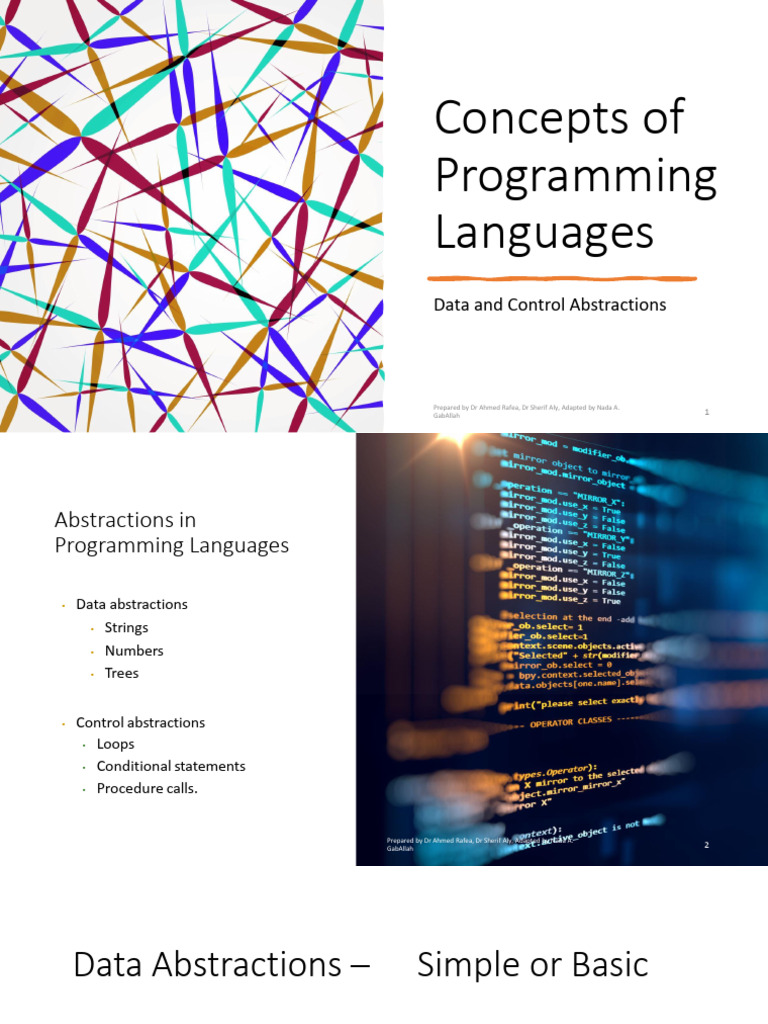 Data and Control Abstraction | PDF | Modular Programming | Abstraction ...