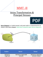 MMT - Ii: Stress Transformation & Principal Stresses