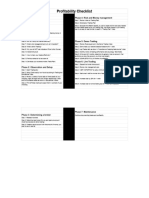 Profitability Checklist - Sheet1
