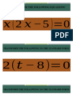 Word Problem On Quadratic Equation