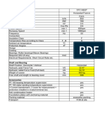 Turbine Data For Generator Calculation