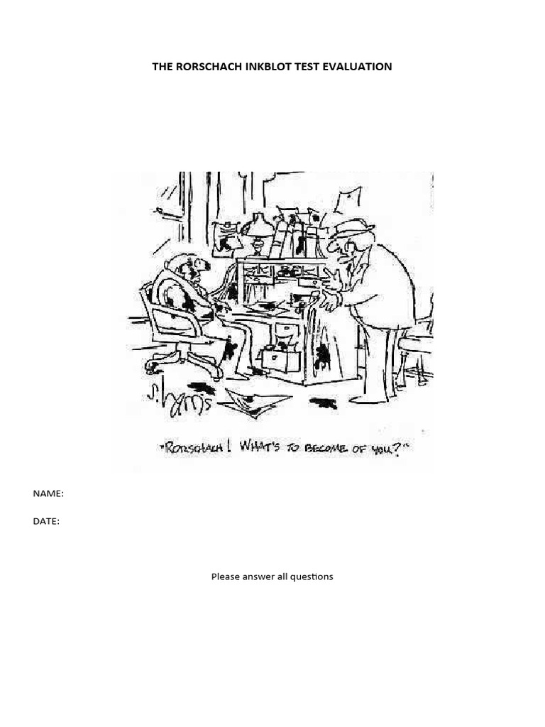 Rorschach Group Test 2021 Pdf