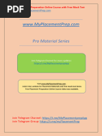 Pro Material Series: Free Placement Preparation Online Course With Free Mock Test Visit