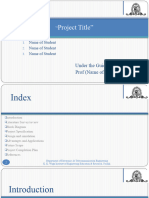 Project Presentation Format