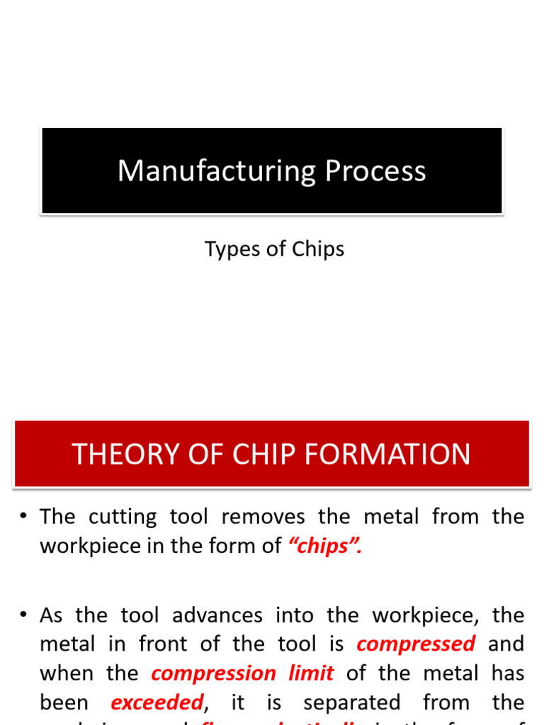 4 Types of Chips | PDF | Plasticity (Physics) | Metalworking