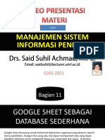 Google Sheet Sebagai Database