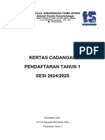 Kertas Cadangan Pendaftaran Tahun 1