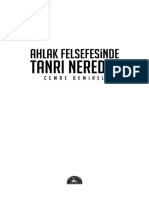 Ahlak Felsefesinde Tanrı Nerede PDF