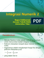 Integrasi Numerik 2 - Metode Newton Cotes
