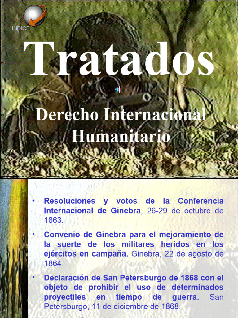 Tratados de Derecho Internacional Humanitario | PDF | Convenio europeo ...