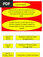 Cost of Capital