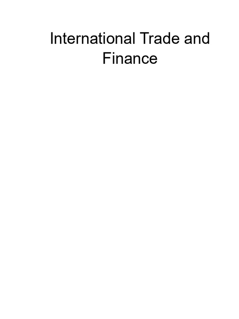 International Trade | PDF