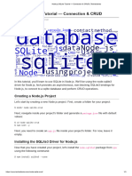 Node - Js SQLite Tutorial - Connection & CRUD - Techiediaries