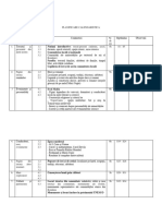 Planificare Calendaristica Istorie Cls IV