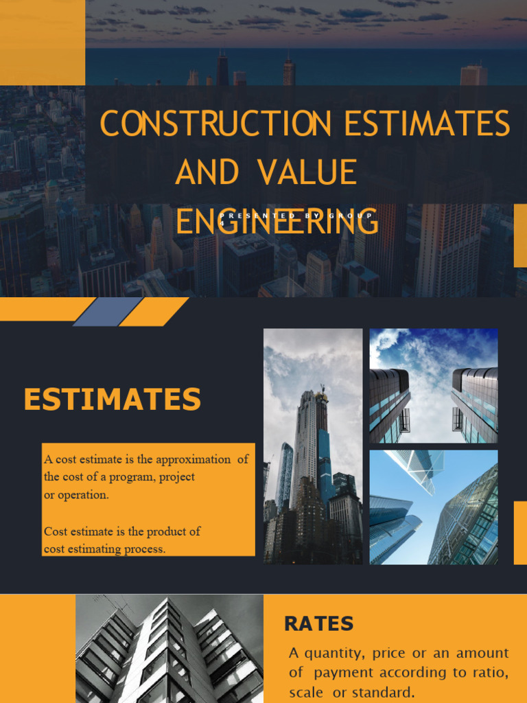 GROUP 4 Construction Estimates and Value Engineering SECTION FF | PDF