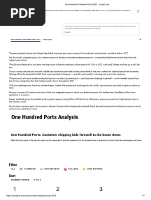 One Hundred Container Ports 2023 - Lloyd's List