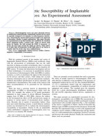 Electromagnetic Susceptibility of Implan Table Medical Devices An Experimental Assessment