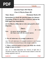 Tamil Nadu Board Question Paper For Class 12 Physics 2015