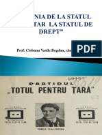 Prezentare Romania de La Statul Totalitar La Statul de Drept Cls. 11