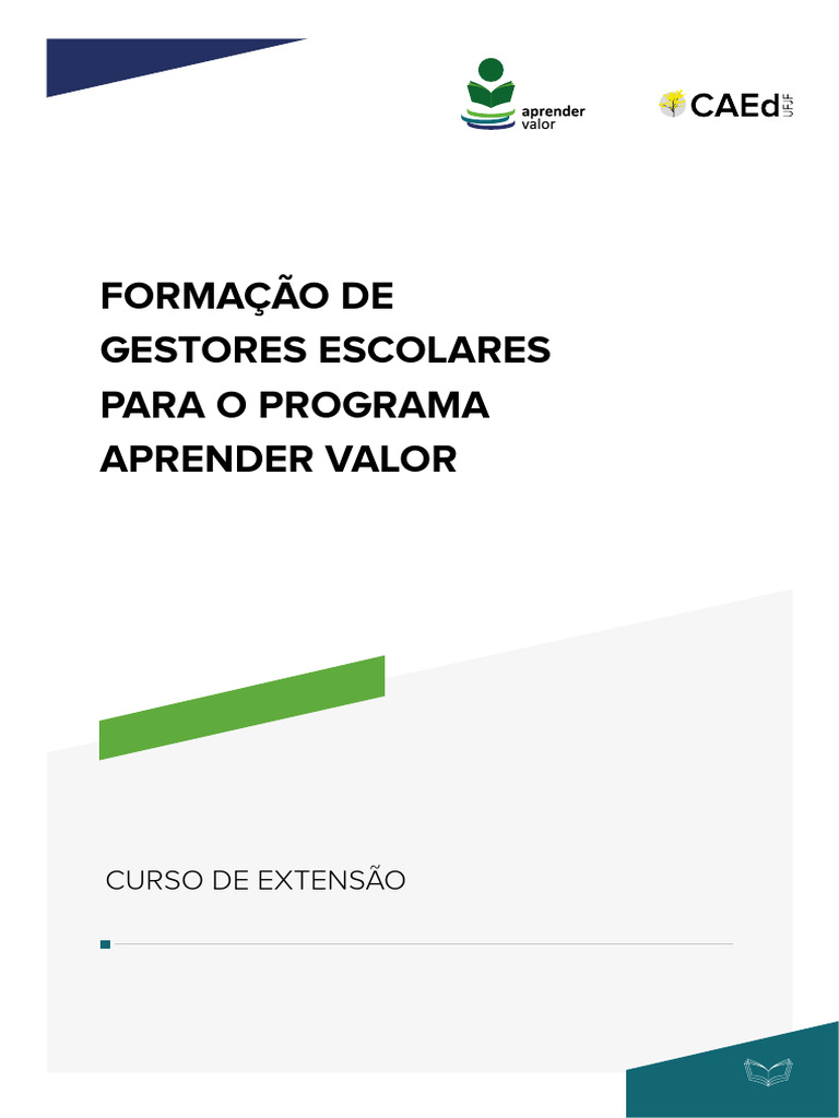 Formação de Gestores para Aprender Valor | PDF | Pedagogia | Aprendizado