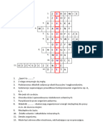 KRZYŻÓWKA - Hasło "Dbam o Zdrowie"