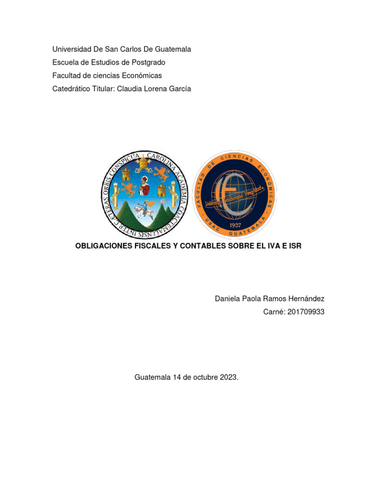 obligaciones Fiscales y contables | PDF | Impuestos | Impuesto sobre la ...