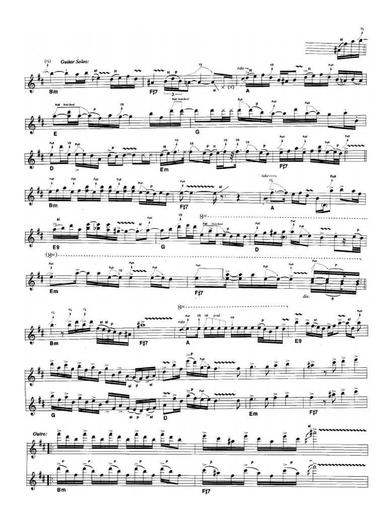 Hotel California Solo PDF