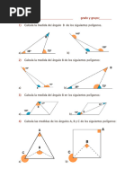 Ejercicio 2 Ángulos Interiores y Exteriores de Un Triángulo | PDF ...