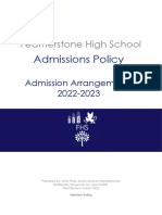 Featherstone High School AA 2022 23