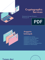 Cryptographic Services Keamanan Jaringan Komputer Pertemuan 10