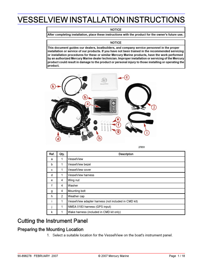Vessel View Installation Instructions | PDF | Electrical Connector