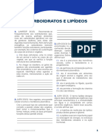 BIO - AP - Bioquímica - Exercícios - Carboidratos e Lipídeos