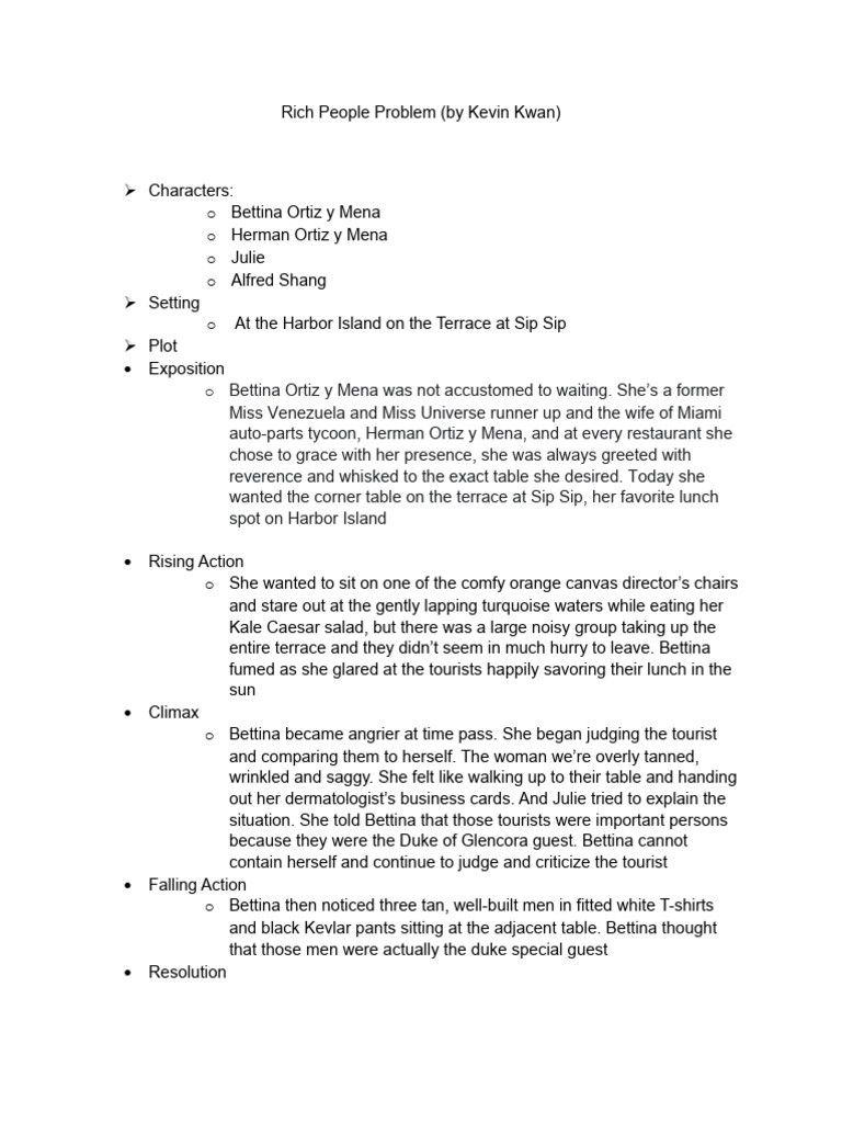 Rich People Problem Pdf