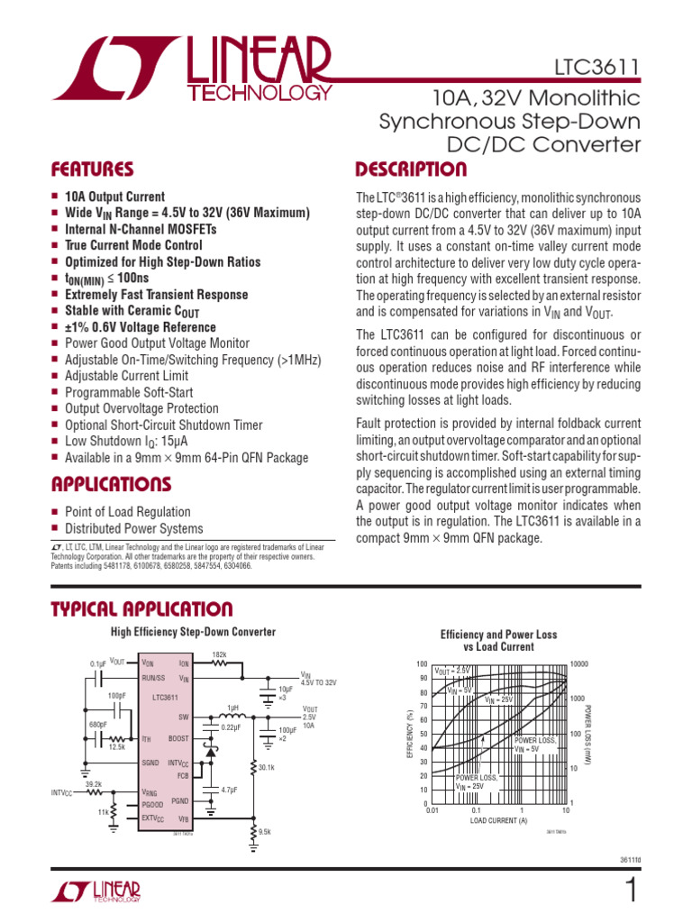3611 FD | PDF | Manufactured Goods | Electrical Circuits